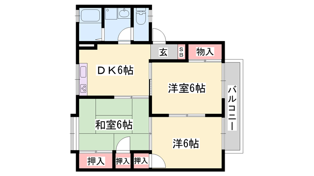 物件間取画像