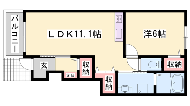 物件間取画像