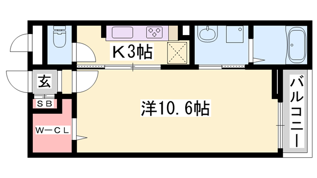 エスペランサ白鷺の物件間取画像