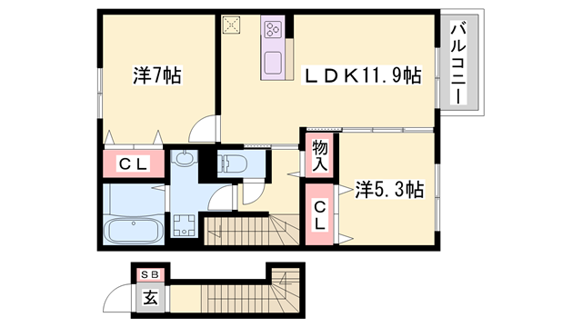 物件間取画像