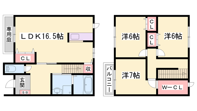 物件間取画像