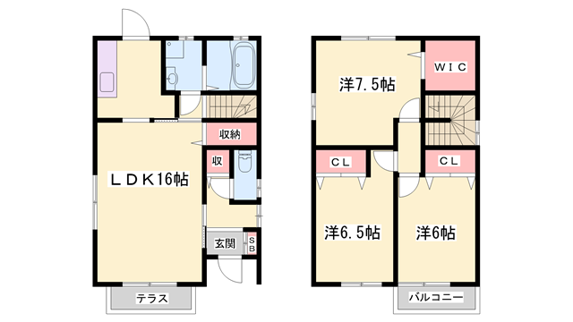 柚垣様戸建ⅡA棟の物件間取画像