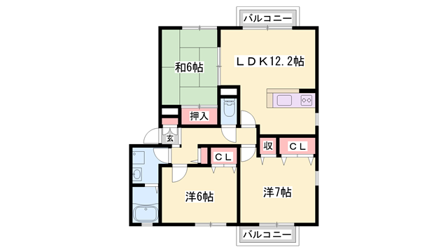 物件間取画像