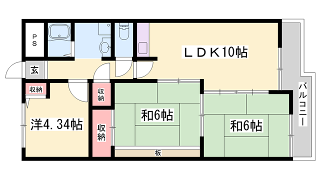 物件間取画像
