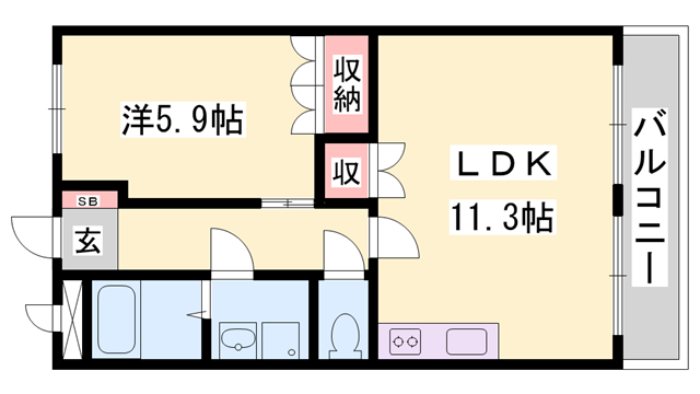 物件間取画像