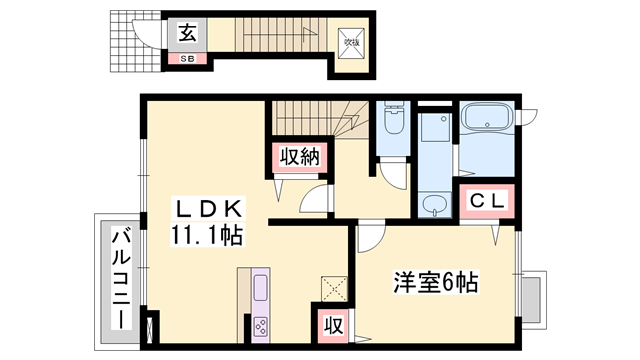 物件間取画像