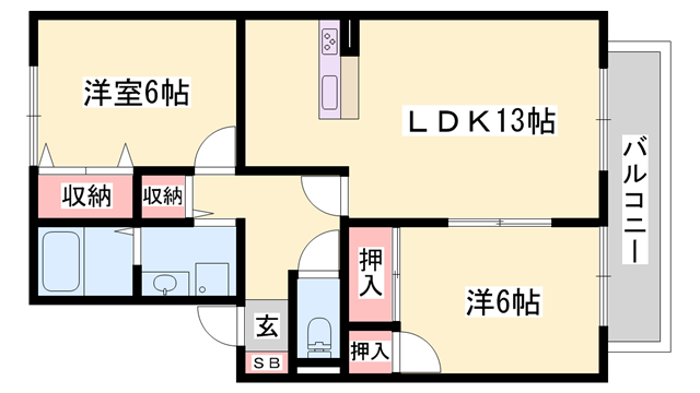 物件間取画像