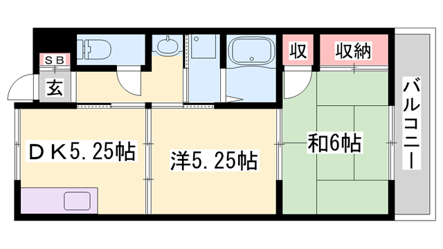 物件間取画像