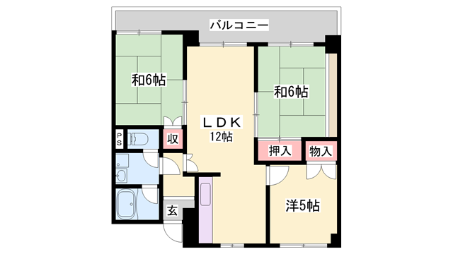 ブエナビスタ姫路青山ウエストの物件間取画像