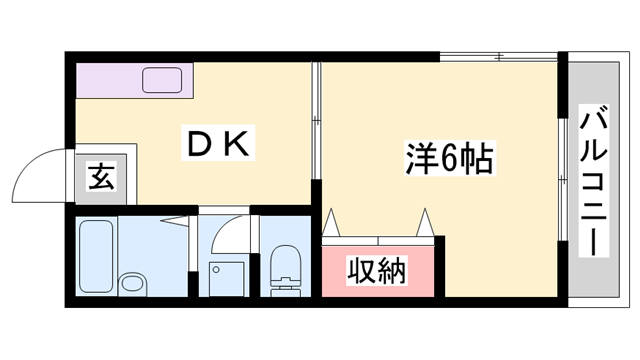 メゾン澤田Dの物件間取画像