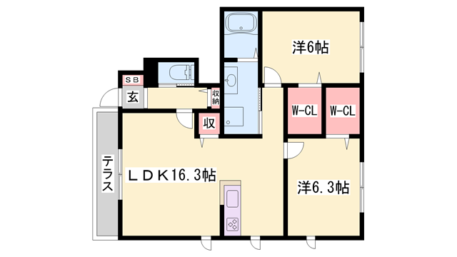 物件間取画像