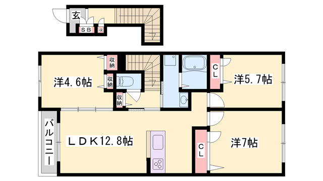 物件間取画像