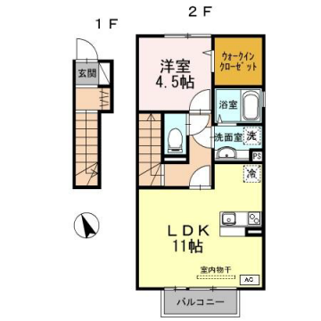 物件間取画像