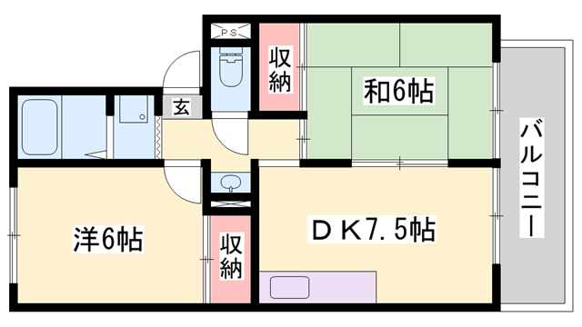 物件間取画像
