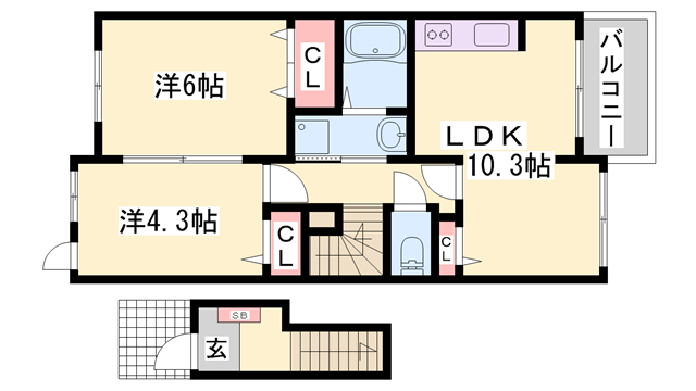 物件間取画像