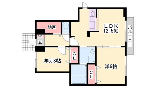 物件間取画像