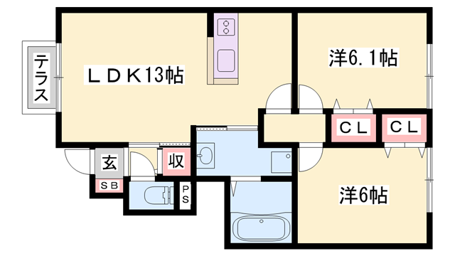 物件間取画像