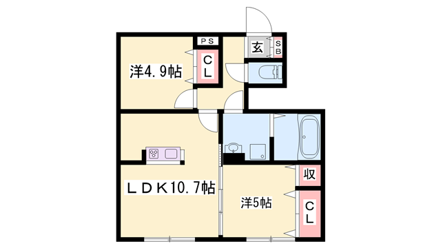 物件間取画像