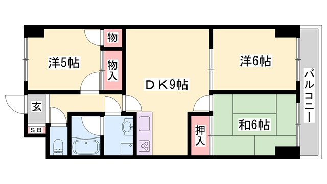 物件間取画像