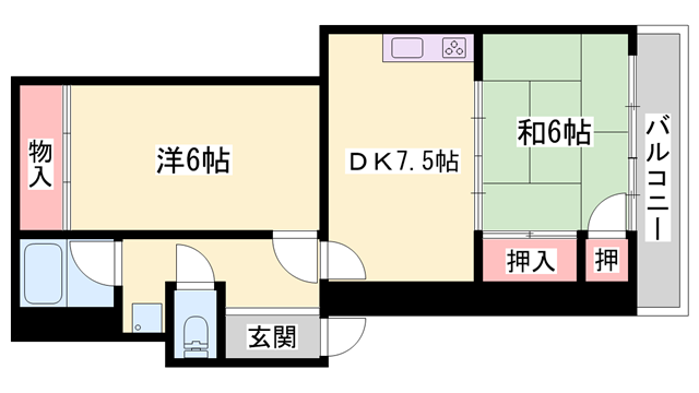 物件間取画像