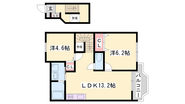 物件間取画像