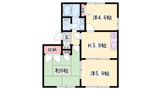物件間取画像