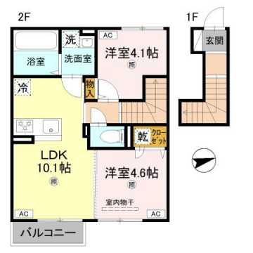 物件間取画像