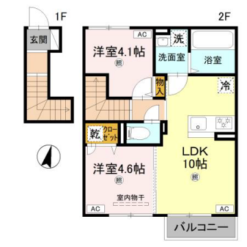物件間取画像