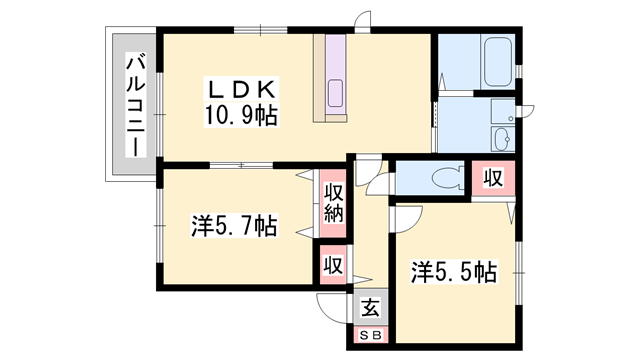 物件間取画像