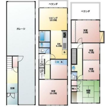 物件間取画像