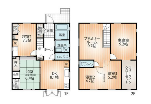 物件間取画像