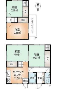 物件間取画像