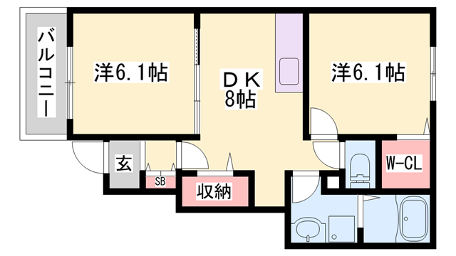 物件間取画像