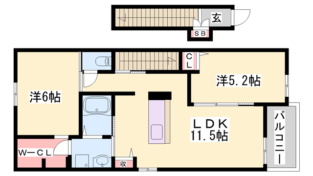 物件間取画像