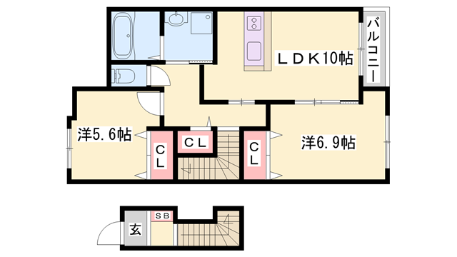 物件間取画像