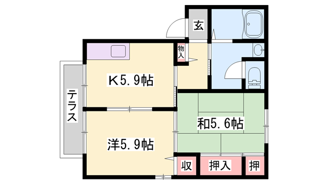 物件間取画像