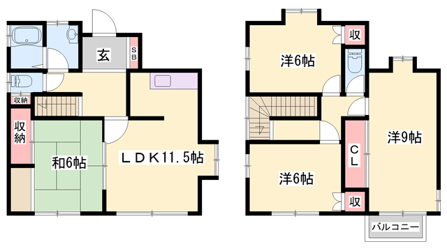 城見台3丁目戸建の物件間取画像