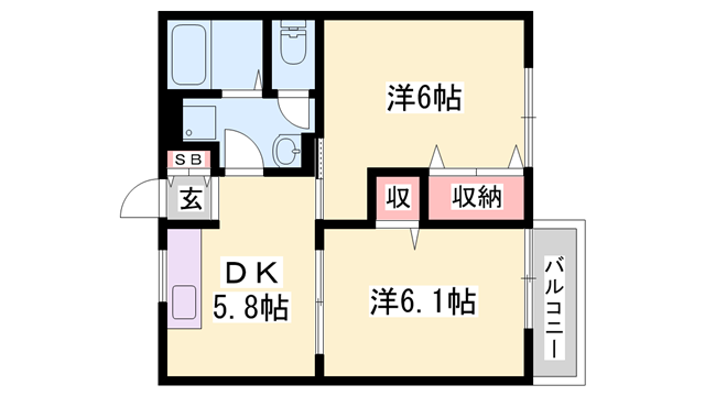 物件間取画像