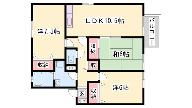 物件間取画像