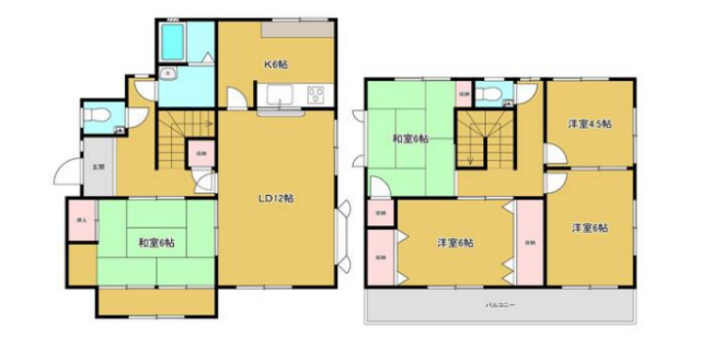 北新在家一戸建の物件間取画像