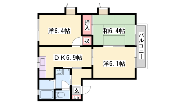 物件間取画像