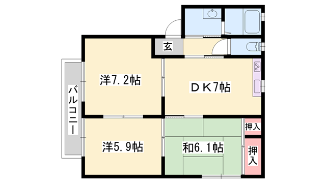 物件間取画像