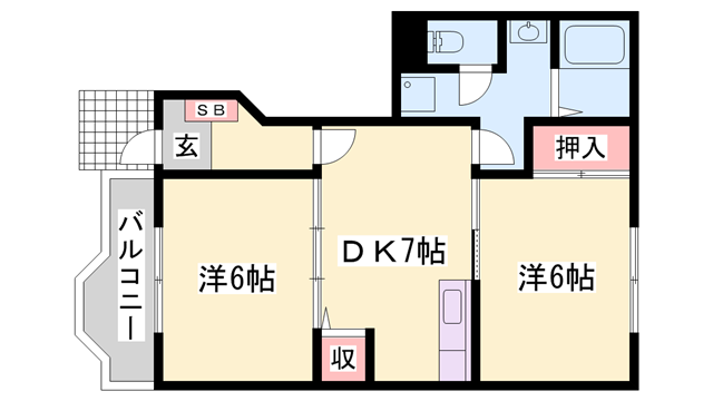 物件間取画像