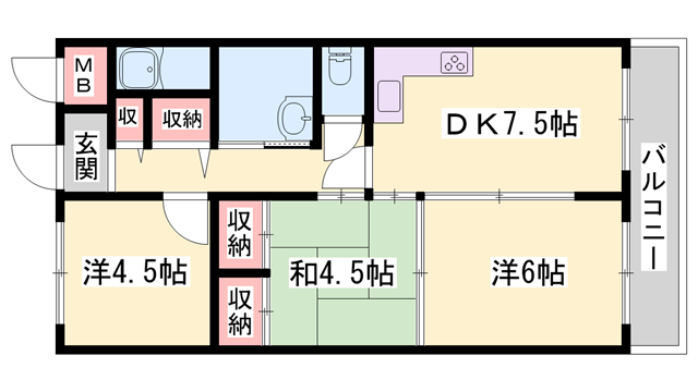 物件間取画像