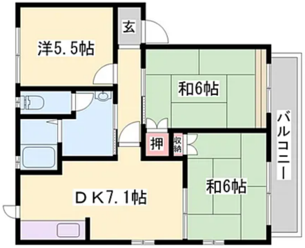 物件間取画像