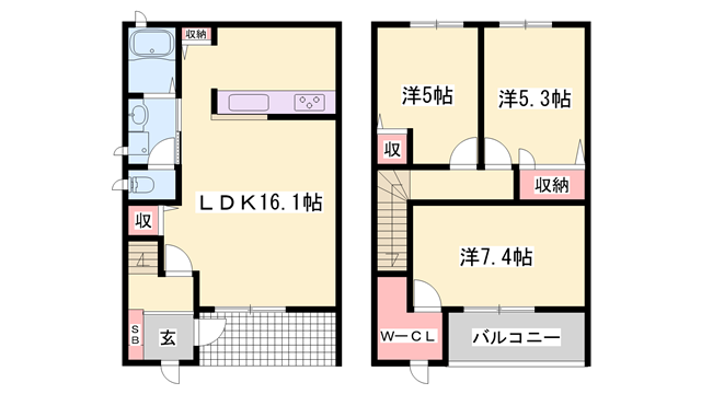 物件間取画像