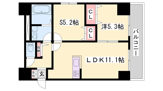 物件間取画像