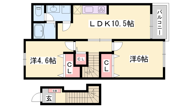 物件間取画像
