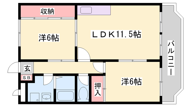 物件間取画像