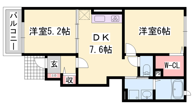 物件間取画像